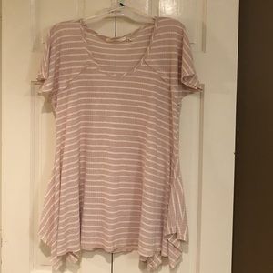 Ladies Large striped shark bite tunic